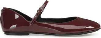 Sergio Rossi Pilier ballerina shoes - women - Lamb Skin/Calf Leather/Leather - 38 - Red