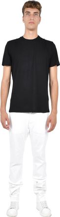 low brand Mens T-Shirt Ribbed Crewneck Black T-Shirts And Polos