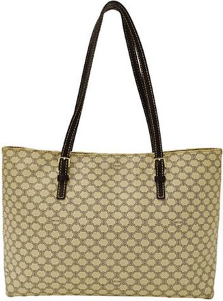 Celine Ivory Pvc Tote Bag (Pre-Owned)