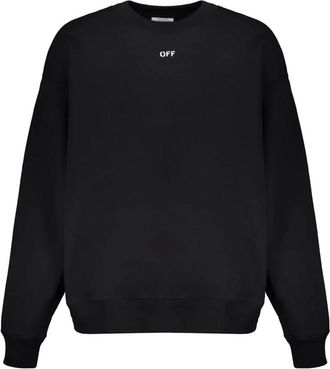 Off-white Logo Sweatshirt - Heren - Sweatshirts - Zwart - L - Katoen - Hoodies & sweatvesten