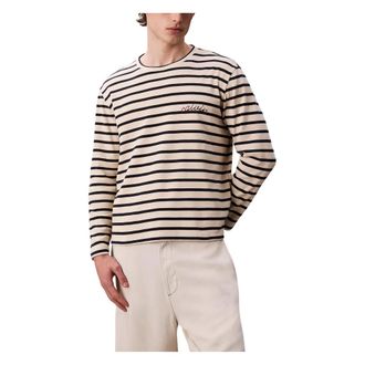 Calvin Klein Jeans Long Sleeve T-Shirts, male, Multicolor, S, LS Compact Rib Strip