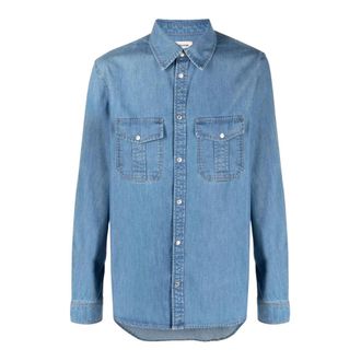 Zadig&Voltaire Camicia in denim con stampa slogan - - Shirts - Uomo - Blu - XL