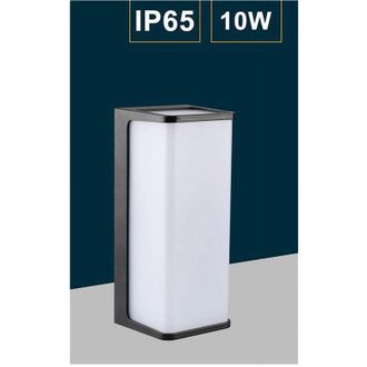 Trade Shop Trade Shop Traesio - Trade Shop - Applique Led By External Modern Lampada De Muro Nera 10 Watt Ip65 643-n