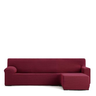 Eysa Funda de sof&aacute; chaise longue derecha b/c burdeos 250 - 360 cm
