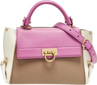 Ferragamo Pre-owned Handbags, female, Multicolor, Size: ONE SIZE Pre-owned Leather Handbag