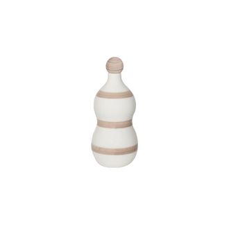 Zafferano Lido - Bottiglia In Ceramica A Fasce Sabbia Zafferano