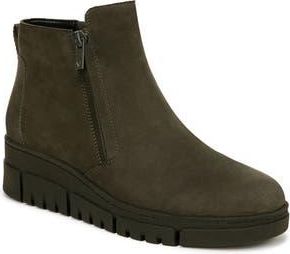 Vionic Uptown Sur Platform Wedge Bootie in Dark Khkai Nub Lthr at Nordstrom Rack, Size 7.5