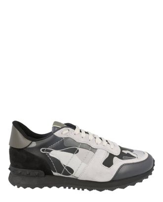 Valentino Rockrunner Suede Leather Sneakers