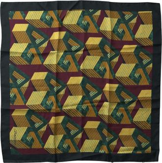 Dolce & Gabbana Geometrisch Print Zijde Zakdoek