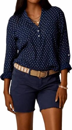 Carve Designs Dylan Gauze Shirt In Petite Bloom