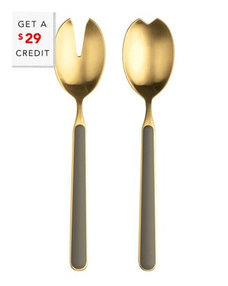 Mepra 2Pc Fantasia Ice Salad Serving Set With $29 Credit