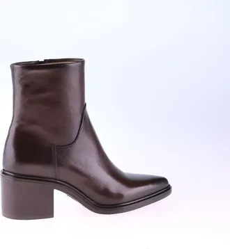Mjus Leren bottines met scherpe top