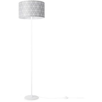 Paco Home Paco Home - Lampada Da Terra Soggiorno Camera E27 Scandinava Decorazione Rosa Grigio Blu Grigio (&Oslash;38cm), Lampada da terra - Bianca