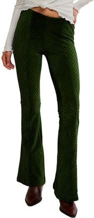 Free People Penny Flare Velvet Pants in Night Forest at Nordstrom Rack, Size X-Large