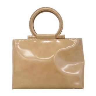 Ferragamo Pre-owned Handbags, female, Beige, Size: ONE SIZE Pre-owned Handbag