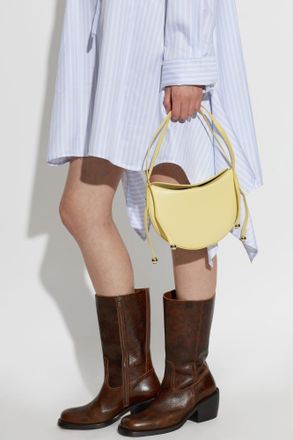 Furla Moonstone Small Shoulder Bag, Womens, Yellow