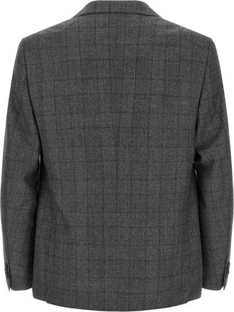 Ermenegildo Zegna Wool Flannel Check Pant Suit - Charcoal
