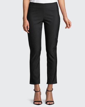 Lela Rose Catherine Slim-Leg Ankle Pants