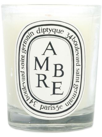 Diptyque Ambre 190 candle - unisex - glass/Wax - One Size - White