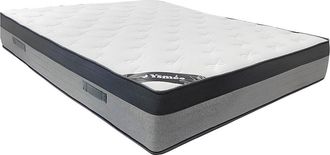 Vente-Unique Colchón 160 x 200 cm híbrido con muelles ensacados 7 zonas y viscoelástica 30cm de grosor- ILYROS de YSMÉE