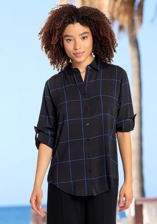 Lascana Womens Long Button Up Blouse