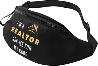 Generic IM A Realtor Waist Bag Bum Bag Unisex Fanny Pack For Shopping Marathon Travel 14X35Cm