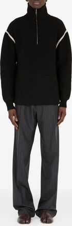 Balenciaga Black Polyester Track Pants-Uomo