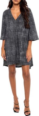 Dai Moda Scratch High-Low Shift Dress in Charcoal at Nordstrom, Size Small