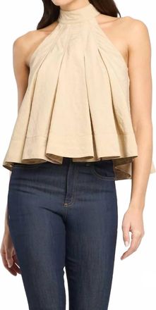 Cinq &agrave; Sept Jagger Top In Khaki