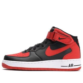 Nike Air Force 1 Mid 07 Black Gym Red 315123-029