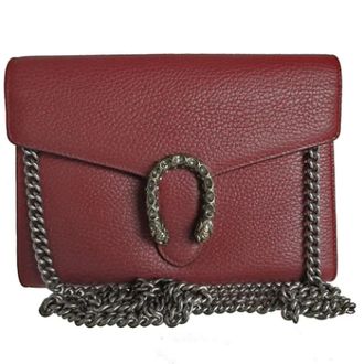 Gucci Pre-owned Cross Body Bags, female, Red, Size: ONE SIZE Pre-owned Leather gucci-bags