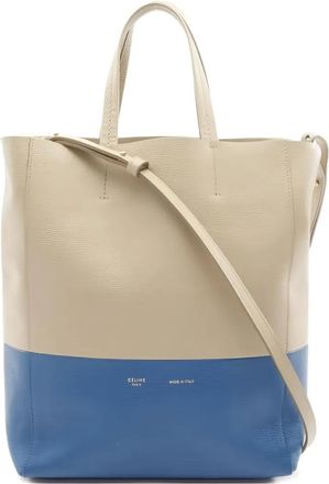 Celine 2010s small Hippopotamus two-tone tote bag - Neutrals