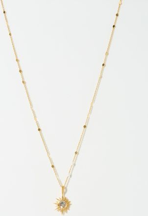 Satya Jewelry Womens Bright star disc chain