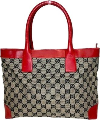 Gucci Pre-owned Canvas Tote Bag - Dames - Vintage Shopper - Veelkleurig - ONE Size - Vintage