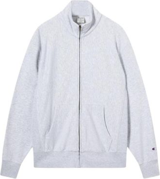 Champion Reverse Wave Full Zip - Heren - Vesten met rits - Grijs - M - Katoen - Hoodies & sweatvesten