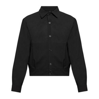 Lanvin Jassen, Heren, Zwart, S, Wol, Licht Jas