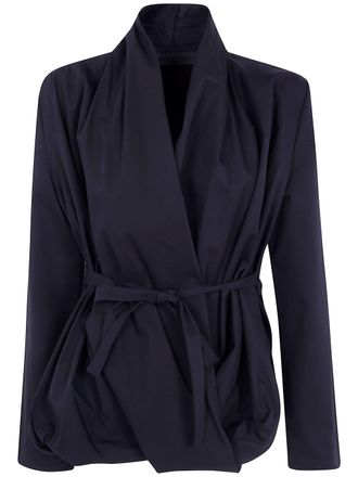 Maria Calderara Shirt Cotton Twill Drapped Shirt