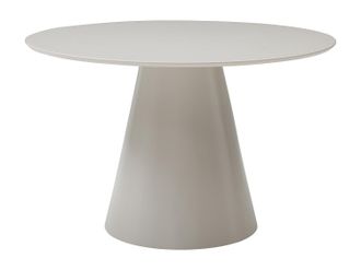 Vente-Unique Mesa de comedor redonda para 4 personas en MDF - Beige - ANTALIZA