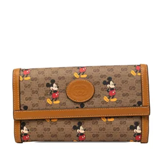 Gucci Pre-owned Gucci Disney Micro GG Supreme Mickey Mouse Continental Wallet Ladies IXRFP8EJW3MUWV8F