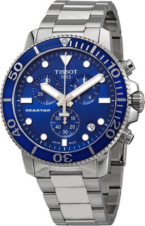 Tissot Seastar 1000 Blue Dial Mens Chronograph Watch T1204171104100