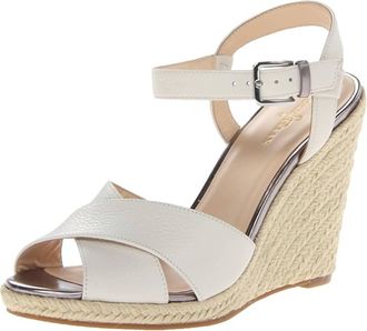 Cole Haan Womens Hart Wedge Sandal In Ivory