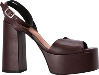 Castaner Brown Ankle Strap Heels