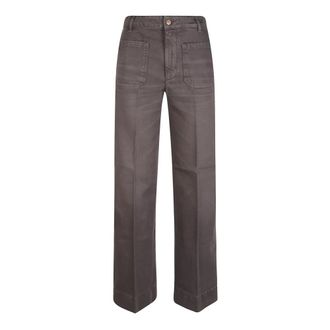 Victoria Beckham Wide Jeans - Dames - Loose Fit Jeans - Grijs - W29 - Jeans