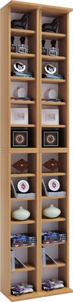 ebuy24 Madera Cd Dvd Stand Estante Gabinete Almera 183x42x20 - Vcm