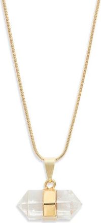 CHILD OF WILD Ancient Wisdom Quartz Pendant Necklace in Gold at Nordstrom