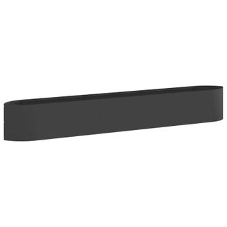 vidaXL Cama De Jard&iacute;n Elevada Negro 300 X 40 X 40 Cm Acero Vidaxl