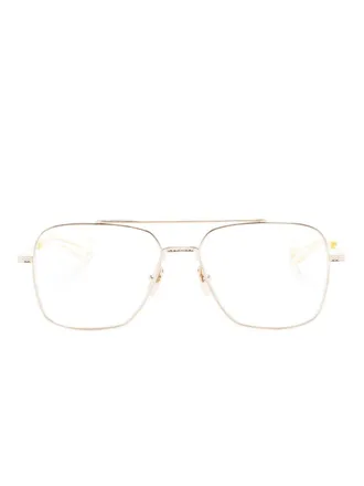 Dita Eyewear Bril met piloten montuur - Goud
