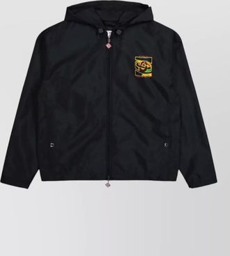 Casablanca printed nylon hooded jacket
