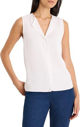 Nic+Zoe Mixed Media Layering Top in Paper White at Nordstrom, Size X-Small