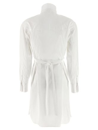 Alexander McQueen Tuxedo Chemisier Dress - White
